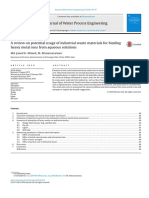 A Review On Potential Usage of Industrial Waste Materials For Binding Heavy Metal Ions From Aqueous Solutions