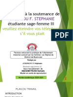 Bienvenue À La Soutenance de Stage Dinfirmiere