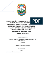 Miercoles 29 de Junio 2022 Proyecto Bolsas Ecologicas.