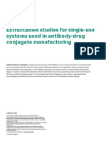 Extractables Studies For Single-Use Systems Used in Antibody-Drug Conjugate Manufacturing