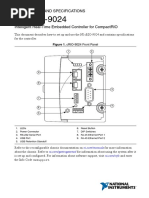 NI cRIO-9024: User Manual and Specifications