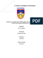 Análisis de Los Resultados Del Test Pip y Test Varas