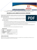 Technical Data Sheet of Jyoti NC Thinner: Recommender Use