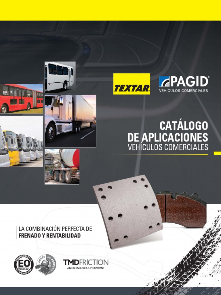 Catalogo Textar Pagid | PDF | Amianto | Vehículos