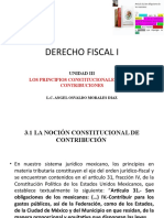 DERECHO FISCAL I LOS PRINCIPIOS CONSTITUCIONALES DE LAS CONTRIBUCIONES