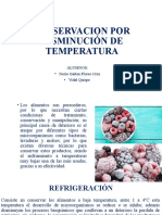 CONSERVACIÓN ALIMENTOS BAJA TEMPERATURA