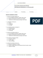 EVALUACION CIENCIAS 5o BASICO ABRIL 2012