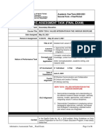 Alternatve Assessment Task - Final Exam SERV 72156