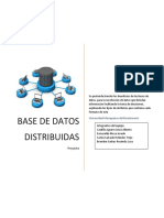 PROYECTO DE Base de Datos Distribuidas