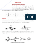 Hydrocarbons: Saturated Hydrocarbon (Alkanes)