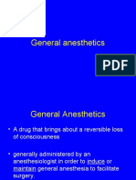 Key stages and classes of general anesthetics