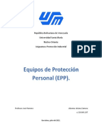 Trabajo de Equipos de Proteccion Personal (EPP)