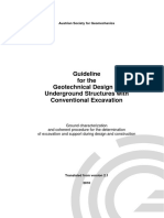 Guideline For The Geotechnical Design of Underground Structures With Conventional Excavation