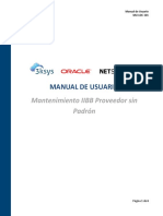 LOC ARG - Parametrización IIBB Proveedor Sin Padrón (Mendoza)