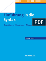 Jürgen Pafel (Auth.) - Einführung in Die Syntax_ Grundlagen — Strukturen — Theorien-J.B. Metzler (2011)