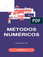 GRUPO 4 - PRÁCTICA 4- Métodos numéricos (1)