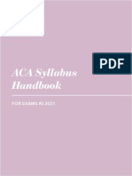 ACA Syllabus Handbook 20211305