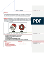 How To Change Your Car Brakes With Tracking On