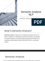 Semantic Analysis NLP: Khawaja Mubarim Tariq 055