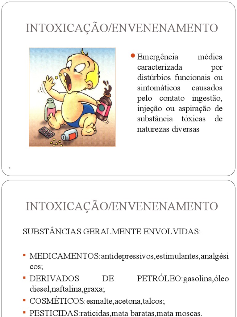 Intoxicação e Envenenamento-1 | PDF | Veneno | Vômito