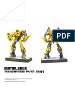 Transformers paper craft bumblebee