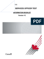 Border Services Officer Test: Information Booklet Version 1C