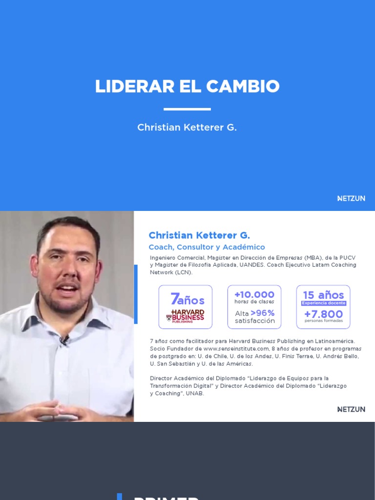Liderazgo y Gestión del Cambio Organizacional | PDF | Planificación ...