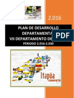 Plan de Desarrollo Departamental de Itapua - 2030