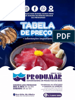 Preços de peixes e frutos do mar congelados