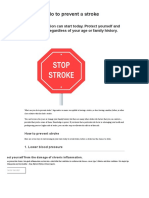 7 Things You Can Do To Prevent A Stroke - Harvard Health