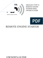 2006 RAV4 TVIP V4 Remote Engine Starter (Res) Owner'S Guide