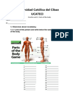 Practice About Parts of The Body