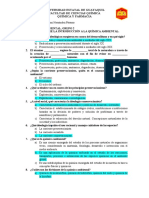 Cuestionario Introducción A La Química Ambiental