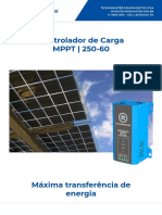 MPPT 250-60: Controlador de carga solar com MPPT e 3 estágios de carga