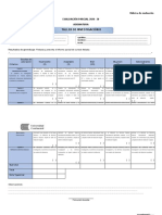 Rúbrica de Evaluación Parcial - Investigación