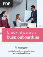 HRHolmes - Checklist para un buen onboarding