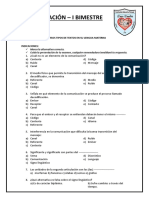 Evaluación 1ero Gramática