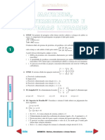 Matemática - Matrizes, determinantes e sistemas lineares