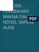 Analisis Perubahan Makna Dalam Novel Sapere Aude