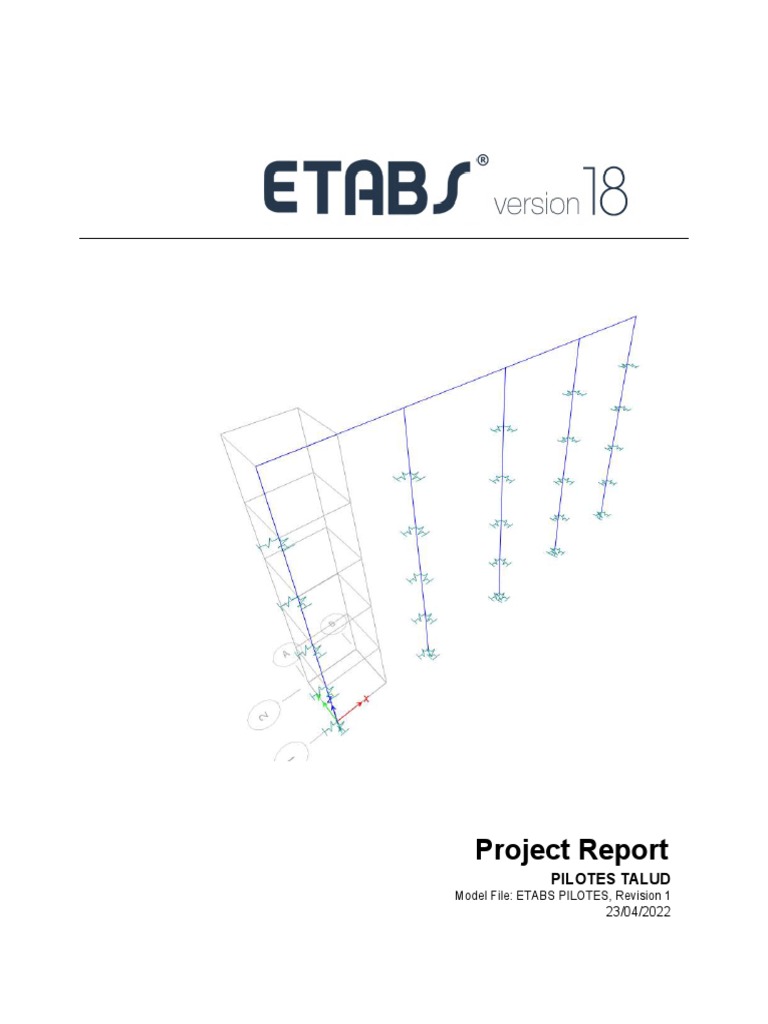Reporte Etabs PDF Beam (Structure) Applied And Interdisciplinary