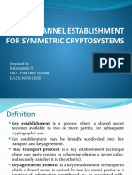 Key Channel Establishment For Symmetric Cryptosystems - 1
