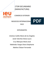 Proyecto Sector Secundario (Manufactura) - NI10