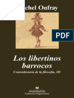 Contrahistoria de La Filosofía III. Los Libertinos Barrocos (Michel Onfray)