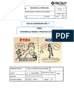 Laboratorio 7 - Desarollo Moral y Practica de Valores
