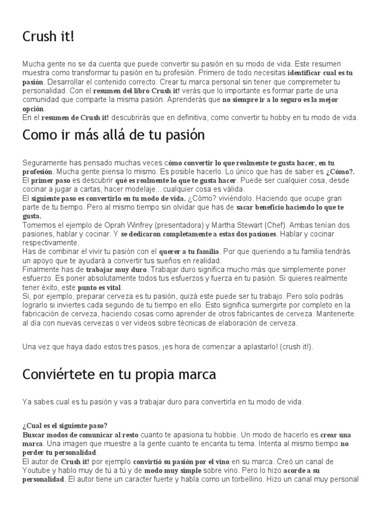 Crush It Gary Vee PDF Cultura popular y estudios de los medios de