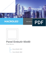 Panel Embutir 60x60: Ficha Técnica y Cálculos de Iluminación