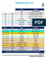 Cronograma de Apresentações Das Eletivas - 2022 PDF