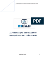 Alfabetização e letramento: condições para inclusão social