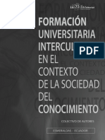 Formación Universitaria Intercultural Contexto Sociedad Conocimiento
