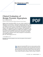 Clinical Evaluation of Benign Prostatic Hyperplasia: N P BPH